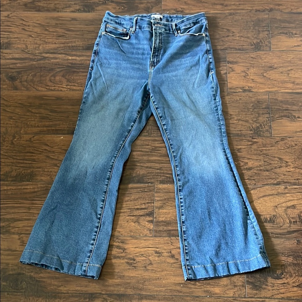 Good American Good Legs Flare Jeans SZ 15